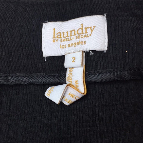 Laundry by Shelli Segal Mixed Panel Fabric Skirt 2 - Picture 5 of 8